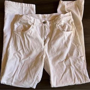 Brandy Melville corduroy white pants.